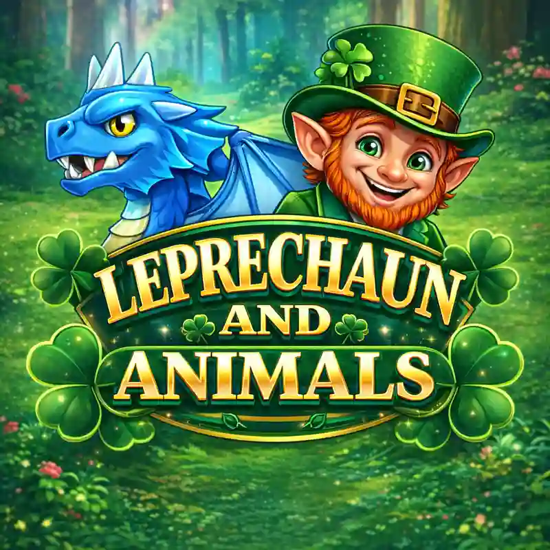 Leprechaun and Animals slot game main interface at ug7771